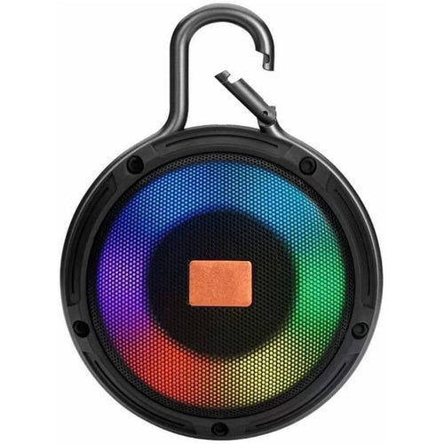 Cassa Speacker Portatile Bluetooth Luce Led Multicolor Con Gancio Per Appenderla