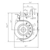 Ventola tangenziale EBM QLN65/3600 A2-3038LH stufe a pellet 14706083