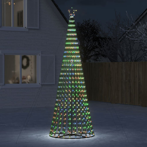 Albero di Natale LED 300 cm con 688 Luci Multicolore e 8 Effetti Luminosi