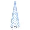 Albero di Natale a Cono 500 cm con 1400 LED Blu e 8 Effetti Luminosi Zig Zag