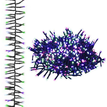Stringa LED 2000 LED Pastello Multicolore 17 m con 8 Funzioni per Esterni