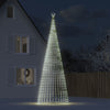 Albero di Natale LED 500 cm con 1544 Luci Bianco Freddo e 8 Effetti Luminosi