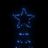 Albero di Natale a Cono 500 cm con 1400 LED Blu e 8 Effetti Luminosi Zig Zag