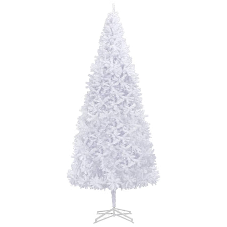 Albero di Natale Artificiale 500 cm Bianco con 5830 Rami e Base in Acciaio