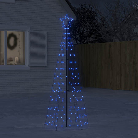 Albero di Natale a LED con Punte 220 LED Blu 180 cm