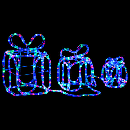 Scatole Regalo 180 LED Multicolore per Interni e Esterni Decorazione Natale