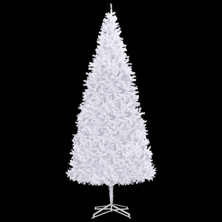 Albero di Natale Artificiale 500 cm Bianco con 5830 Rami e Base in Acciaio
