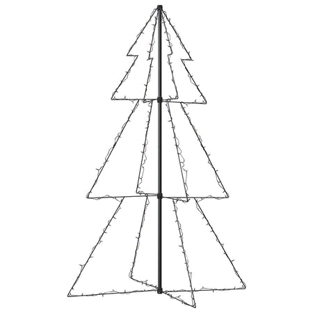 Albero di Natale a Cono Luminoso 200 Led per Interno Esterno H. 150cm Diam. 98cm