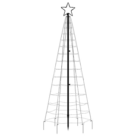 Albero di Natale a LED con Punte 220 LED Blu 180 cm