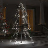 Albero di Natale a Cono 120 cm con 160 LED Bianco Freddo per Interno Esterno