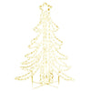 Figura Albero Natale Pieghevole con 360 LED Bianco Caldo 87x87x93 cm Esterno