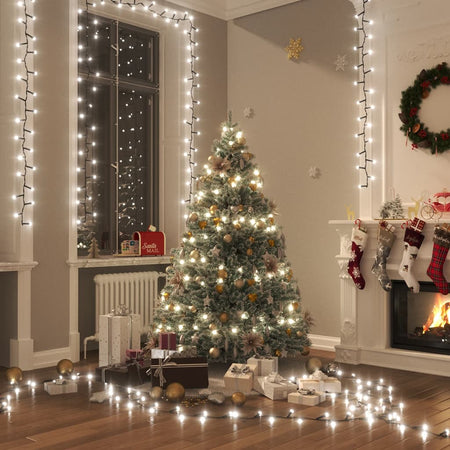 Stringa LED 25 mt con 1000 Luci Bianco Freddo per Natale e Decorazioni Feste