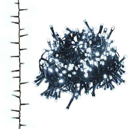 Stringa LED 25 mt con 1000 Luci Bianco Freddo per Natale e Decorazioni Feste