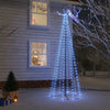 Albero di Natale a Cono 300 cm con 310 LED Blu e 8 Effetti Luminosi USB