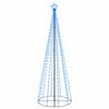 Albero di Natale a Cono 300 cm con 310 LED Blu e 8 Effetti Luminosi USB