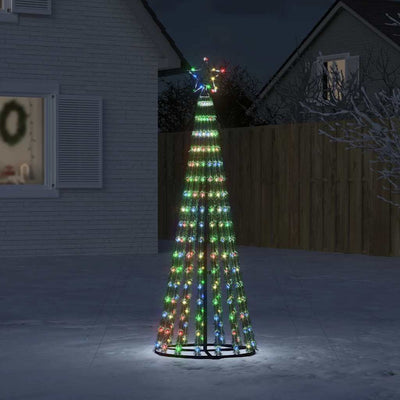 Albero di Natale LED 180 cm con 275 Luci Multicolore e 8 Effetti Luminosi