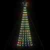 Albero di Natale LED 180 cm con 275 Luci Multicolore e 8 Effetti Luminosi