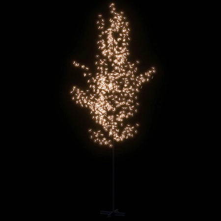 Albero di Ciliegio 400 cm con 672 LED Bianco Caldo e 8 Effetti Luminosi
