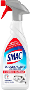4 x Smac Express Scioglicalcare Igienizzante Anticalcare Bagno Profumato Spray