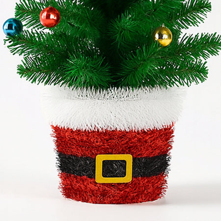 Albero di Natale in Filo 60 cm Palline Natalizie Alberello Natalizio Addobbato