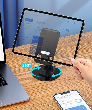 Supporto Da Tavolo Per Tablet Smartphone Universale Con Base E Snodo Regolabile