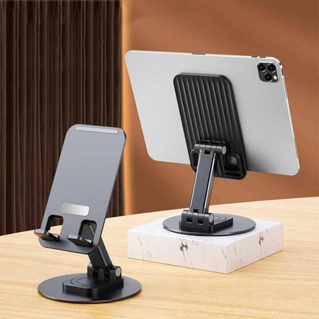 Supporto Da Tavolo Per Tablet Smartphone Universale Con Base E Snodo Regolabile