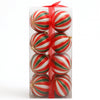 Box 16 Palline di Natale per Albero Sfere Natalizie Bianco Rosso e Verde da 8cm