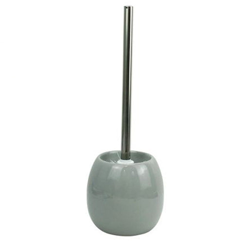 Portascopino In Ceramica Grigio Con Scopino Moderno Accessori Arredo Bagno 79255
