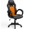 Sedia Poltrona Ufficio Direzionale Ruote Girevoli Sportiva Race Gaming Arancione