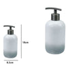 Dispenser Portasapone Liquido Bianco Grigio Accessori Bagno Moderno Arredo 59914