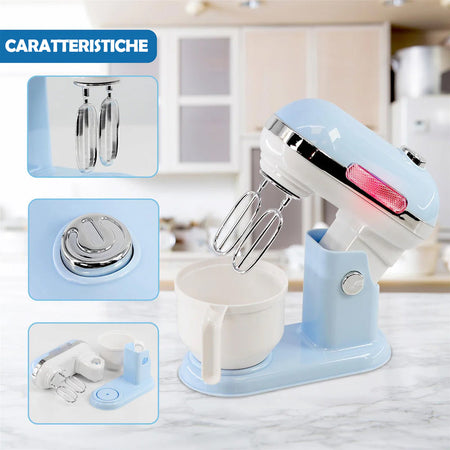 Frullatore Planetaria Giocattolo Mixer Bambini Ciotola Rimovibile Idea Regalo