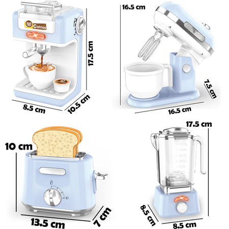 Elettrodomestici Cucina Giocattolo Planetaria Macchina Caffè Tostapane Frullatore