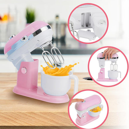 Elettrodomestici Cucina Giocattolo Rosa Planetaria Macchina Caffè Frullatore