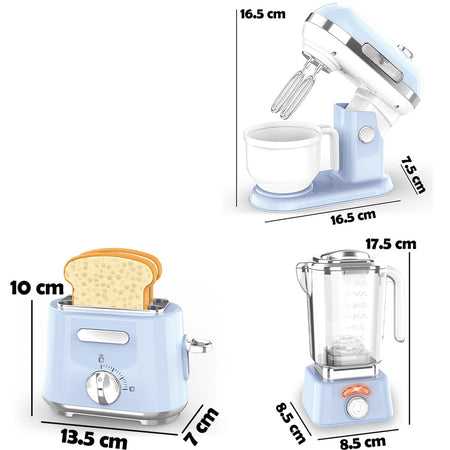 Elettrodomestici da Cucina Giocattolo con Blu Planetaria Frullatore Tostapane