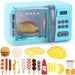 Forno a Microonde Giocattolo per Bambini Luci Suoni e 18 Accessori Idea Regalo