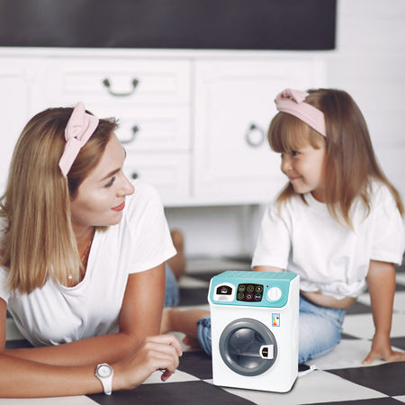 Lavatrice Giocattolo per Bambini Luci e Suoni Elettrodomestici Gioco Idea Regalo