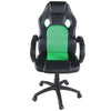 Sedia Poltrona Ufficio Direzionale Gaming Ergonomica Girevole in Ecopelle Nero Verde