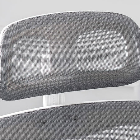Sedia Ufficio Ergonomica con Supporto Lombare Rete Traspirante e Poggiatesta Regolabile Grigio