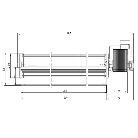 Ventola tangenziale TRIAL THS36B5-013 stufe a pellet 14706093