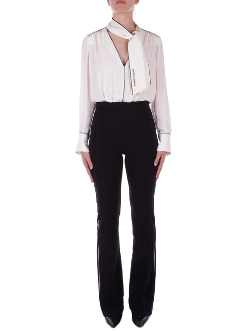Elisabetta Franchi Pantaloni Burro nero da donna