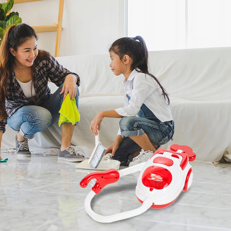 Aspirapolvere Giocattolo per Bambini Gioco Aspiratutto Luci e Suoni Idea Regalo