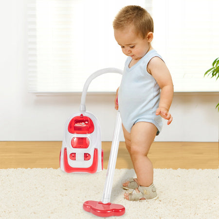 Aspirapolvere Giocattolo per Bambini Gioco Aspiratutto Luci e Suoni Idea Regalo