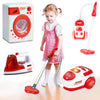 Elettrodomestici Giocattolo per Bambini Asse da Stiro Lavatrice Aspirapolvere