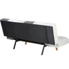 Divano Letto 2/3 Posti Click Clack in Tessuto con Braccioli Regolabili e Apertura Rapida Patchwork