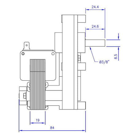 Motoriduttore Mellor FB1268 stufe a pellet 14702001