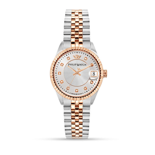 Orologio PHILIP WATCH donna Caribe bicolore datario