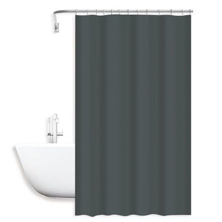 Tenda Doccia Antimuffa Impermeabile 180x200cm Con Anelli Bagno Grigio Scuro 79718