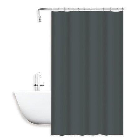 Tenda Doccia Antimuffa Impermeabile 240x200cm Con Anelli Bagno Grigio Scuro 79719