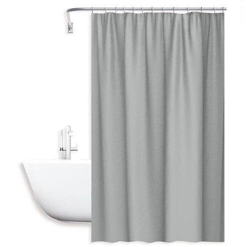 Tenda Doccia Antimuffa Impermeabile 180x200cm Con Anelli Bagno Grigio Chiaro 69850