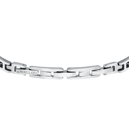 Morellato Urban – Bracciale Uomo Acciaio e Cristalli Neri (SABH22)